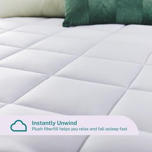Sleep Innovations 4" King Mattress Topper – Memory Foam