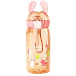 FunBlast Tritan Water Bottle For Kids, Cute Design Water Bottle With Sipper, Sipper Bottle For Kids -Anti-Leak Kids Cartoon Water Bottle For Kids - 550 Ml (Rabbit)