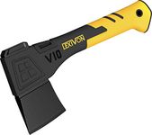 LEXIVON V10 Camping Hatchet, 10-Inch Axe | Ergonomic TPR Grip, Lightweight Fiber-Glass Composite Handle | Protective Carrying Sheath Included (LX-V10)