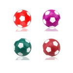 Massmot 4pcs Foosball Table Balls, 36mm Table Soccer Balls for Foosball Tabletop Game Foosball Accessory Replacements (Mixed Colors 2)