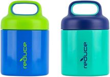 Reduce Insulated Food Jars, 295 ml/10 oz - 5 Hours Hot (Pack of 2), Blue (97)
