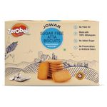 Zerobeli Sugar-Free Jowar Atta Biscuits - 325g | Wholesome, Delicious, and Guilt-Free | Perfect Blend of Nutrition and Flavor | Ideal for Health-Conscious Consumers | 100% Wholegrain, No Refined Sugar | Healthy Snack for Your Wellness Goals