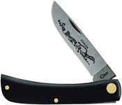 Case WR XX Pocket Knife Sod Buster Junior Jet Black Synthetic Item #095 - (2137 SS) - Length Closed: 3 5/8 Inches