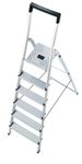 Hailo 8140-607 L40 safety ladder, 6 steps, with bucket hook for enhanced safety, made in Germany