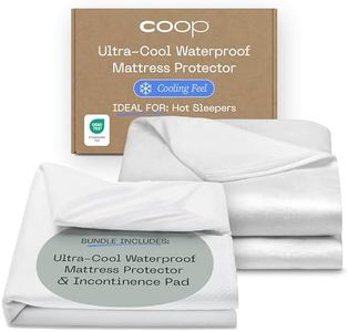 Coop Home Goods Ultra-Cool Mattress Protector and Mattress Pad King Bundle