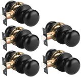 GOBEKOR 5 Pack Matte Black Door Kno