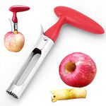 Beylos Good Grips Apple Corer, Cherry Red Grip with Serrated Blade, Perfect Tool for Pear & Other Fruits Core Remover