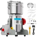 VELPAX 800g Electric Grain Grinder,Spice Grain Mill,Stainless Steel 25000RPM 20S High-Speed Superfine Grinding with Overload Protector,5min Timer Mill,Clip Rotary Switch for Coffee,Nut,Coffee,Rice