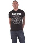Ramones T Shirt Hey Ho Front And Back Print Band Logo New Official Mens Black Size M