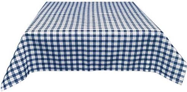 Jemidi Nappe en Tissu pour Table de bière, Banc, Tente de bière Nappe de Table, Table de 90 cm x 240 cm, pour Tables de bière, à Carreaux Bleus