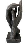 Large Bronze Hands Sculpture Wedding Present Marriage Proposal Life-Size 26cm /10 inch 830 gms