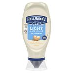 Hellmann's Light Mayonnaise Condiment 100% recycled squeeze bottle light mayo for burgers, sandwiches and salads 430 ml