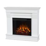 Real Flame Chateau 41” Electric Fireplace with Mantel for Living Room or Bedroom, Replaceable Fireplace Insert Heater, Realistic Log and Flame Effect, Remote Control, Timer