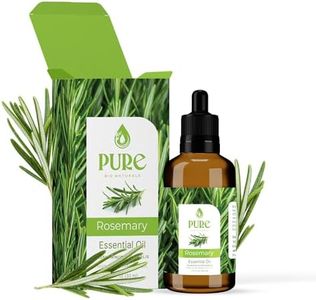 Pure Bio Naturals Rosemary Essential Oil - 30ml for Aromatherapy, Hair Growth, Skin Care, Soothing, Sensual DIY Recipes, Natural Wellness, Beauty Treatment, Relaxation, Aromatherapy Diffuser & Massage