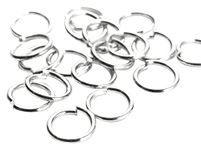 Cousin Jewelry Basics Metal Findings-Jump Rings 8mm Silver 100/Pkg