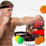 SWARDROOF Boxing Reflex Ball Headband Set - 4-Pack Reflex Balls with 2 Adjustable Headbands for Boxing & MMA, Perfect for Improving Reaction Speed, Timing, Accuracy, Focus and Hand-Eye Coordination