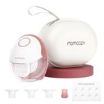 Momcozy Breast Pump Hands Free Mobile Style | M6, Wearable Breastfeeding Pump Ideal Rhythm for More Milk, DoubleFit Flange More Fit & Discreet with 3 Modes & 9 Levels, 24mm (Cozy Red, 1 Count)