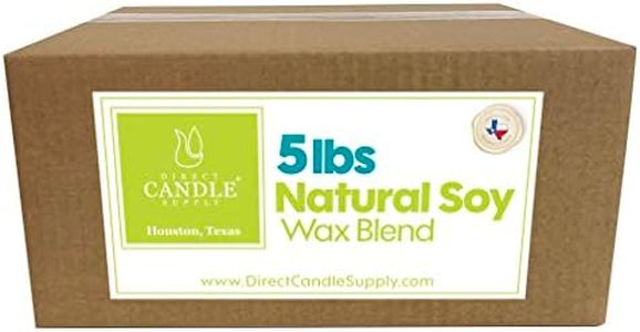 Soy Wax for Candle Making | 5lb Soy Candle Wax Slab | Smooth Blend for High Load Fragrance Formulation |Candle Making Supplies