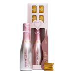 Bottega Prosecco Gift Set - 1x Bottega Rose Gold DOC 200ml, 4x Godiva Belgium Mini Milk Chocolates - Luxury Sparkling Prosecco Gifts for Women, Mum Gifts - Chocolate and Wine Gifts For Women, Birthday