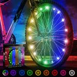 Activ Life Bike Wheel Lights (1 Pack for 1 Wheel, Color-Changing), LED Bicycle Wheel Lights For Bike Wheels & Tire Spokes, Fits Both Kids & Adult Bikes, Easter Basket Stuffers & Gifts for Kids & Teens