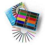 Classmaster Colouring Pencils For Adults & Kids, Coloured Pencils, Long-Lasting Colouring Pencils For Children, Softer Leads For Perfect Colour Laydown, Pre-Sharpened - 288PK