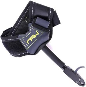 Moyujian Composite Bow Release, Adjustable Length Wrist Strap That fits snugly Against The Wrist, 360 ° Rotating Trigger Release