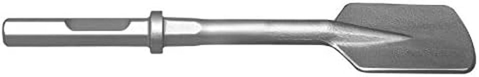 1-1/8" by 6" Clay Spade Hex Shank with Notch Made in the USA by Champion Chisel - Designed for 1-1/8" Hex Notch Demolition Hammers