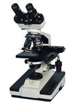 BLISCO Bls-113 Doctor Pathological Binocular Compound Microscope – Ergonomic Design, Advanced Objective System, ISI Marked Includes Blank Slides, Ideal for Doctors & Students