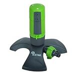 YESTAR Automatic Garden Sprinkler, Lawn Water sprinkler with PT Base, 30-360 Degree Auto Rotating Gear Drive & 3 in 1(Jet, Shower, Flood) for Watering Lawn Plants Flowers Veggies and More