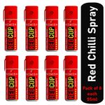 Newish Red Chilli Pepper Spray - Powerful Self-Defense Tool for Women 55ml - Pack of 8