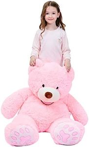 IKASA Giant Teddy Bear Plush Toy Stuffed Animals (Pink, 39 inches)