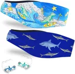 Swimming Headband for Kids - 2 Pair