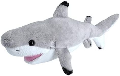 Wild Republic Plush Stuffed Animal Toy, Gifts for Kids, Black Tipped Shark, Sea Critters 11 Inches