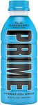 Prime Hydration Drink Sports Beverage"BLUE RASPBERRY," Naturally Flavored, 10% Coconut Water, 250mg BCAAs, B Vitamins, Antioxidants, 835mg Electrolytes, 25 Calories per 16.9 Fl Oz Bottle (Pack of 12)