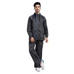 Zacharias Unisex Raincoat with Pant (Ganga-Men-Grey-XL_Grey_XL)