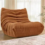 Cansunna Bean Bag Chair Sofa Sack Big Beanbag Chair for Adults Fireside Bean Bag Lounger Memory Foam Chair for Home, Apartment or Gaming Venue (BROWNTEDDY)