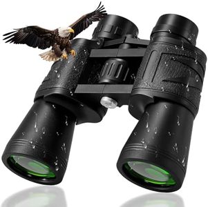 HuaZiChok 10x50 Binoculars for Adults, HD BAK4 Prism FMC Multi-Coated Lens, Waterproof Fogproof High Power Optics for Bird Watching, Hunting, Hiking, Stargazing, Sports, Travel & Astronomy
