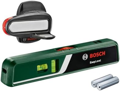 Bosch Home and Garden laser spirit level Easy Level with wall mount, laser line for flexible alignment on walls and laser point for easy height transfer, in cardboard box