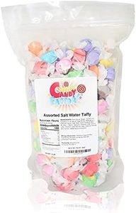Sarahs Candy Factory Salt Water Taffy Assorted Taffy Kosher and Gluten Free in Resealable Bag, 2 Lbs