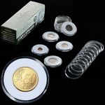 Uncle Paul 20 Sets Coin Capsules 46mm with 6 Sizes (19/24/29/34/39/46mm) Foam Gaskets Coin Case Holder Protector for Coin Collection