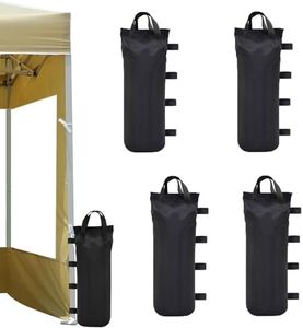 Juego de 4 Bolsas de Peso Carpas Pesos para Carpas de 800d Tela Oxford Plegable Peso para Carpas Bolsas de Peso Rellenables Reutilizables para Cualquier Carpa Emergente Gazebos Al Aire Libre Paraguas