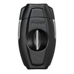 Xikar VX2 V-Cut Cigar Cutter, Up to 70 Ring Gauge, Built-in 64RG Bowl, Stainless Steel Blades, Attractive Gift Box, Ergonomic Design, Secure-Lock, Spring-Loaded, Black