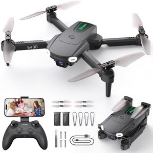 SOTAONE S400 Drone with Camera for Adults Kids, 1080P HD Foldable Mini Drones for Boys Girls, Remote Control Helicopter Toys Gifts with Auto-hovering, One Key Start, Self-spin, 3 Speeds, 2 Batteries