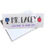 Reusable Dry Erase Name Tent Cards 8.5" x 3" (30 Pack)