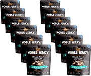 Noble Jerky - Healthy Vegan Protein Snacks, Vegetarian, Plant Based, Non-GMO, Meat Free, 100% Natural No Preservatives, 14 Grams Of Protein, (Original, 70 Gram Bags - 12 Bags)