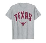 Classic Retro Vintage Longhorn TEXAS State - Distressed T-Shirt