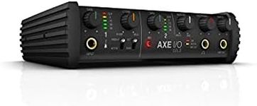 IK Multimedia AXE I/O SOLO premium 2-in 3-out 24-bit, 96 kHz USB audio interface for Mac/PC with advanced guitar tone shaping, Hi-Z re-amp out and massive AmpliTube and TONEX software bundle