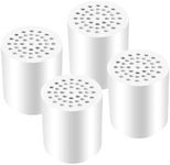 20-Stage Shower Filter Replacement Cartridge Premium Hard Water Purifier Eliminates Chlorine,Heavy Metals,Iron Sediments,High Output for Softened Water(4 Pack)