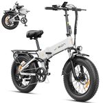 Jasion X-Hunter Electric Bike for Adults,750W Motor 28MPH Max Speed 48V 13AH Removable Battery,20‘’*4.0 Fat Tire Full Suspension System Design Foldable Ebike 7-Speed Bicycles