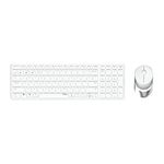 Rapoo 9750M clavier Souris incluse RF sans fil + Bluetooth QWERTZ Allemand Blanc